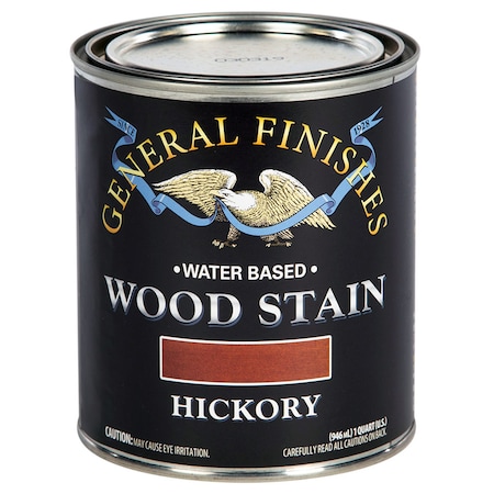 General Finishes 1 Qt Hickory Wood Stain Water-Based Penetrating Stain WHQT